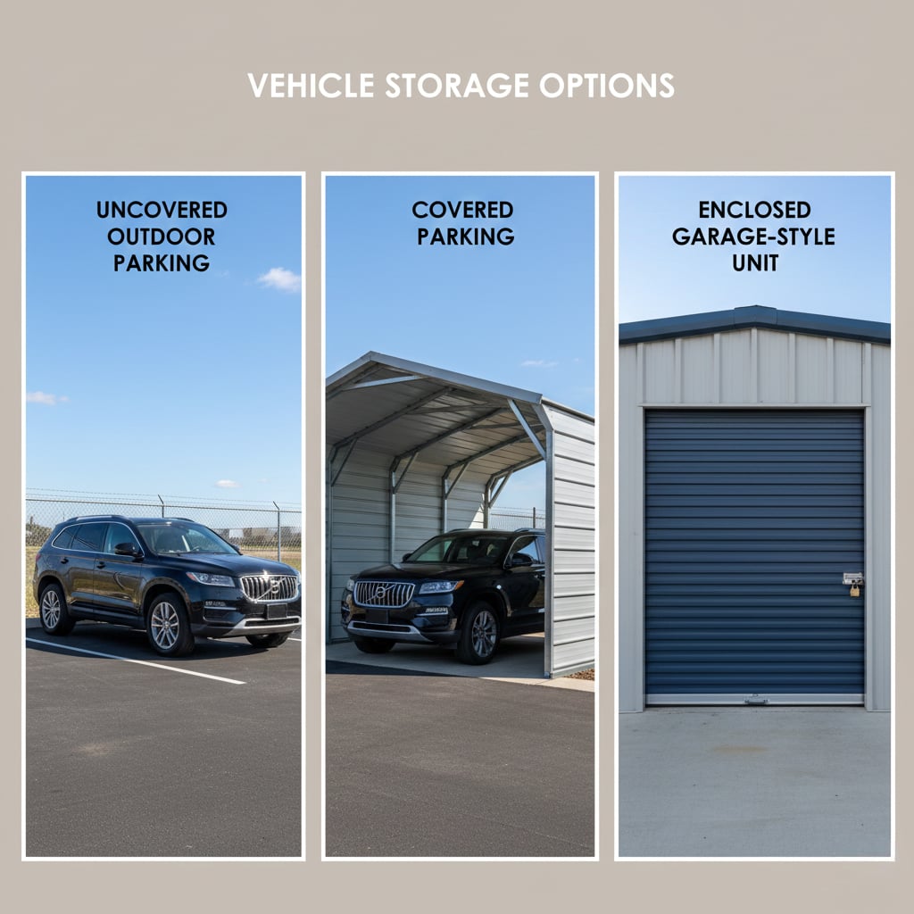 Types of vehicle storage options