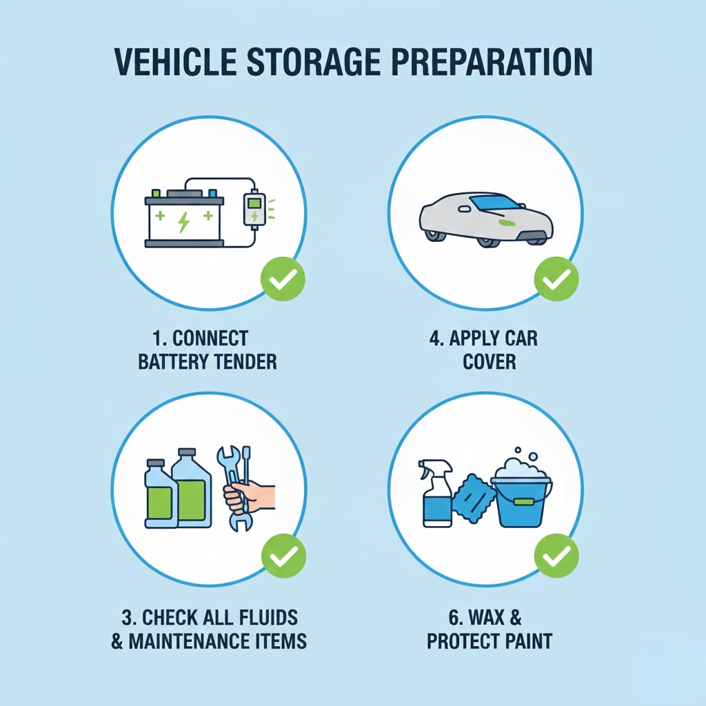 Preparing your vehicle for storage
