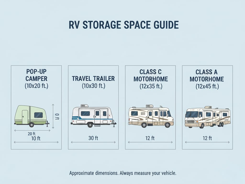 RV storage size guide