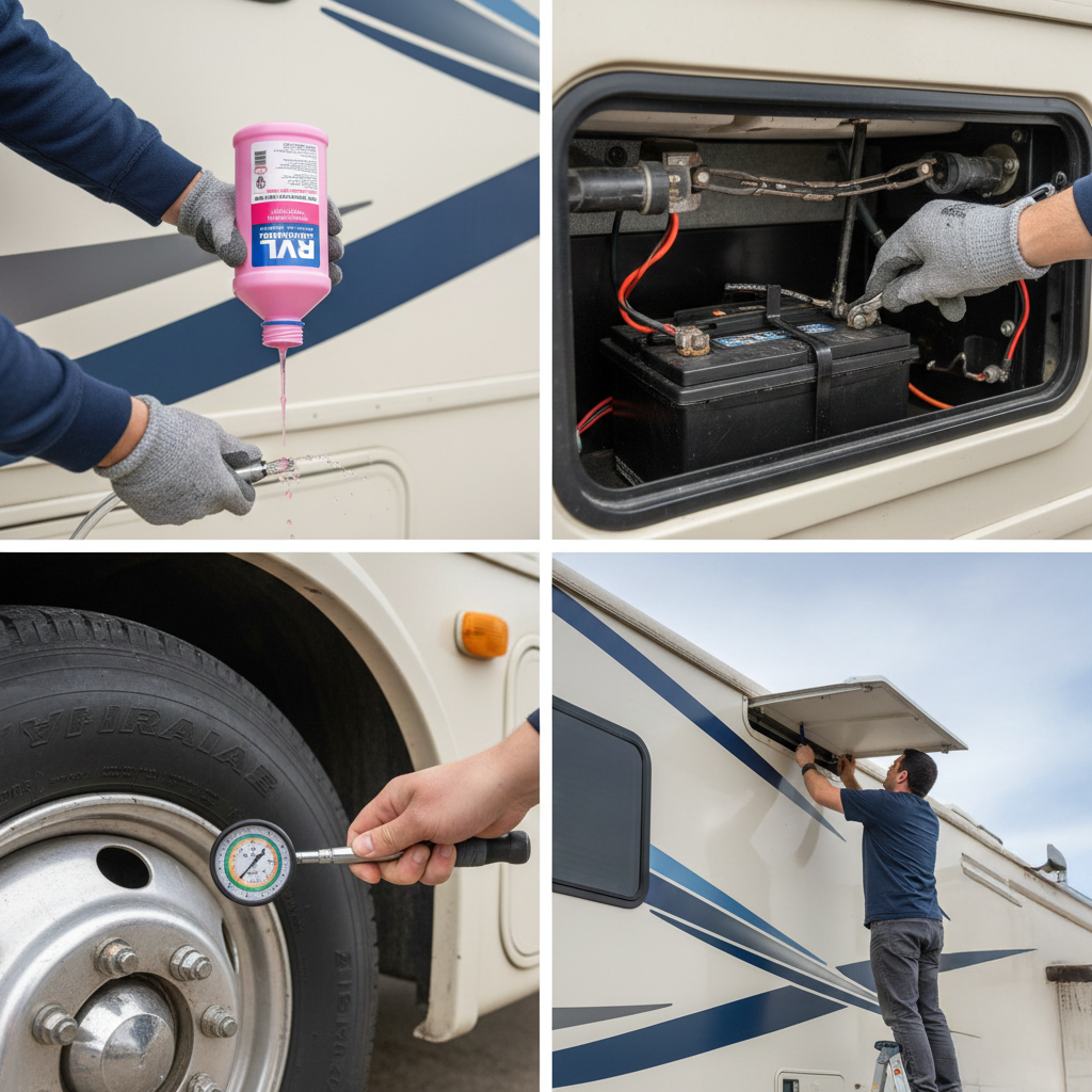 RV preparation for storage