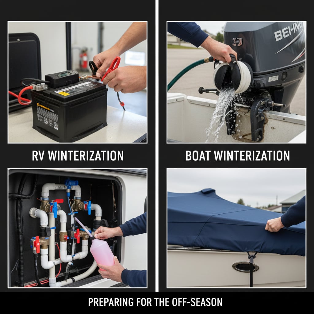 Seasonal RV and boat storage